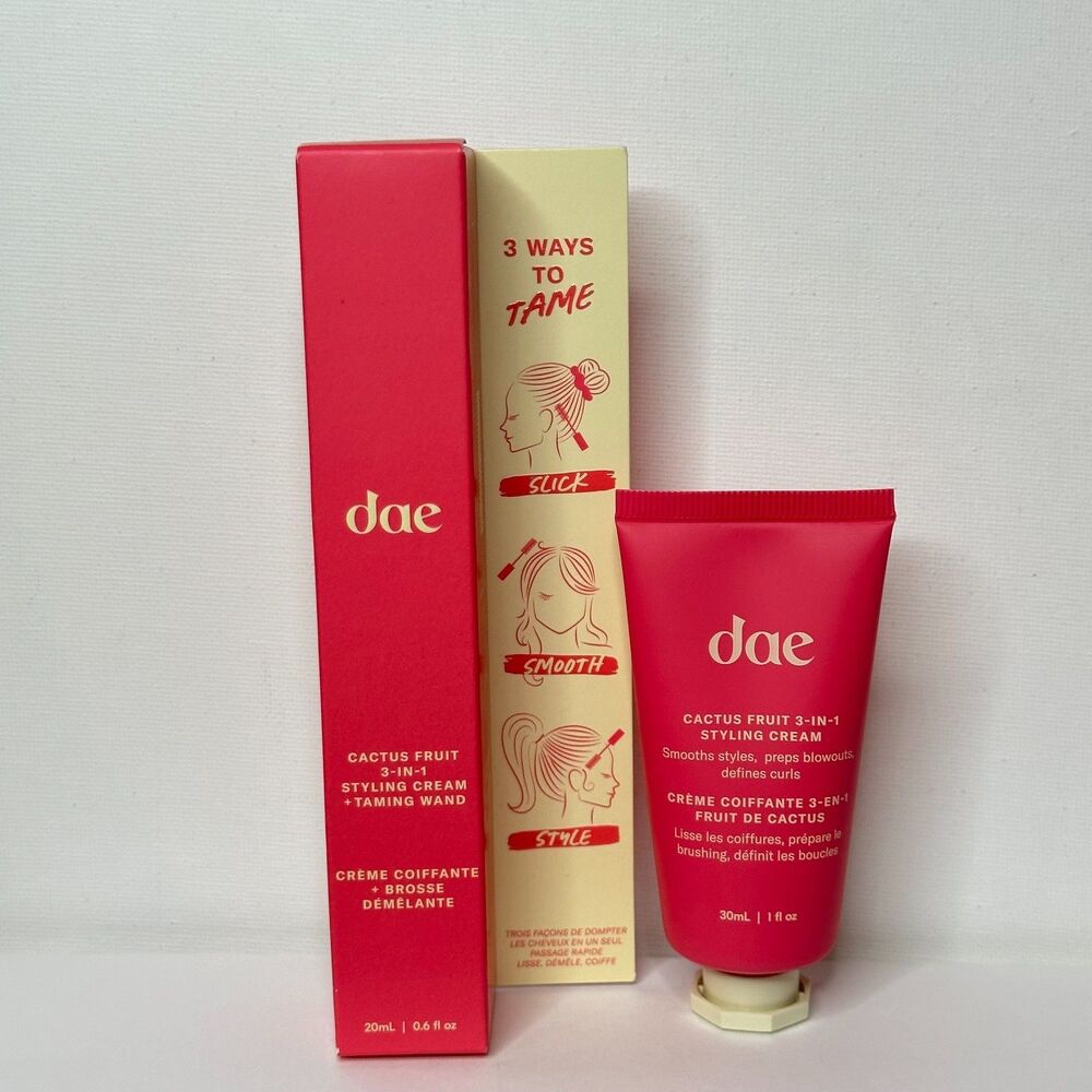 dae BUNDLE Cactus Fruit 3-in-1 styling cream + styling wand 0.6oz hair slick